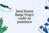 Ilustracija za naslovnu stranu koja prikazuje motive plivanja i elemenata wellnessa