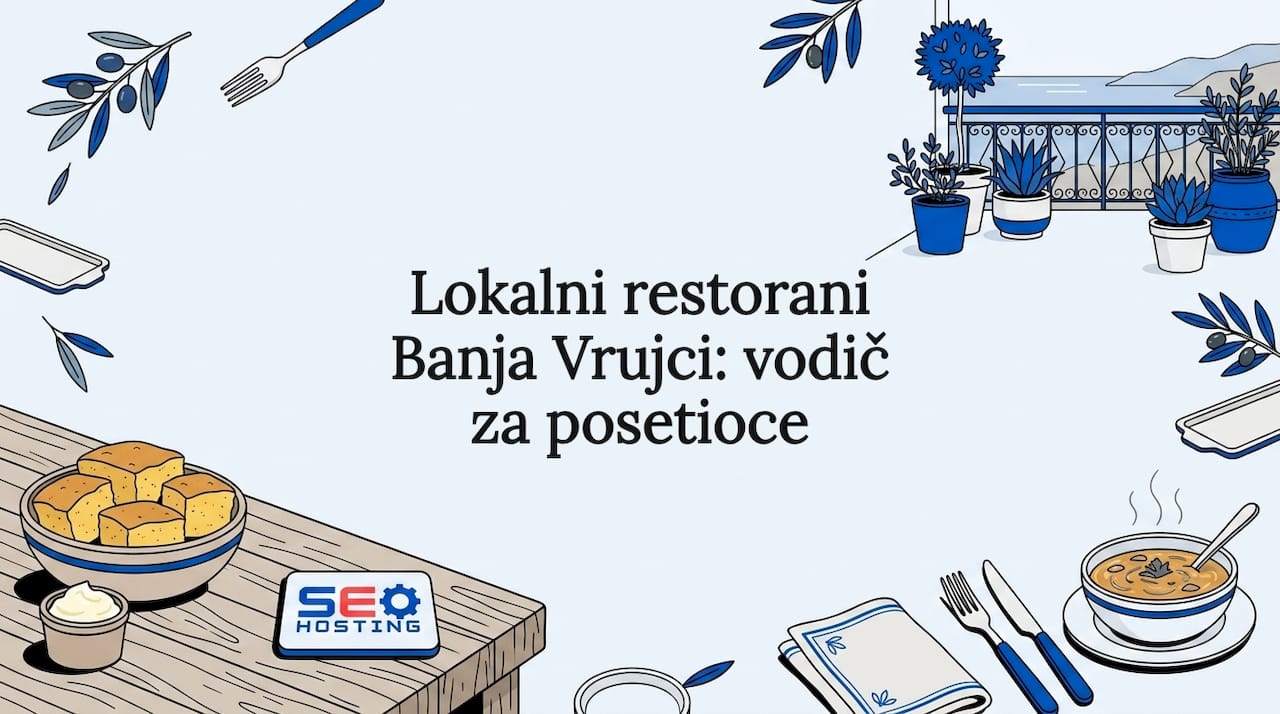 Stilizovana naslovna strana vodiča kroz restorane