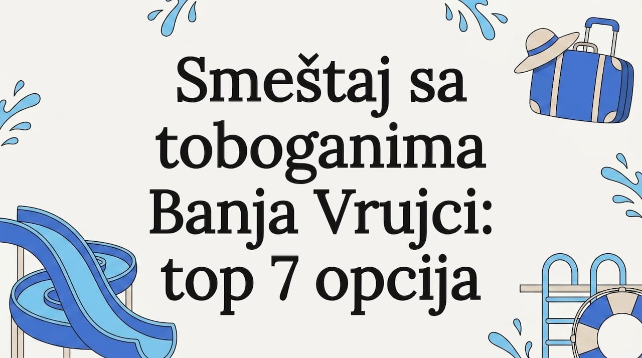Naslovna slika bloga ukrašena motivima tobogana i bazena