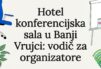 Ilustracija koja vizuelno oplemenjuje naslovnu stranu prostora namenjenog konferencijama.