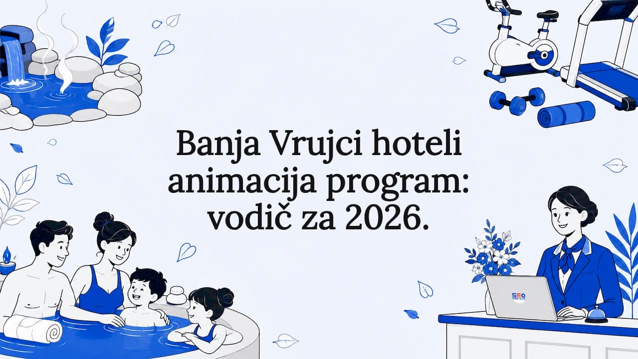 Ilustracija naslovne kartice u ravnom, dekorativnom stilu